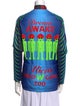 Walter Van Beirendonck Printed Mock Neck Button-Up Top