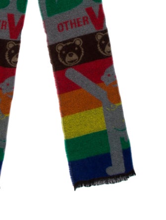 Walter Van Beirendonck Wool Printed Scarf