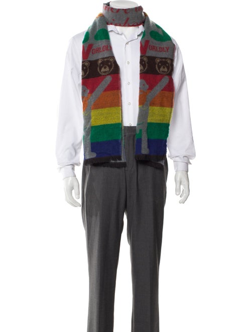 Walter Van Beirendonck Wool Printed Scarf