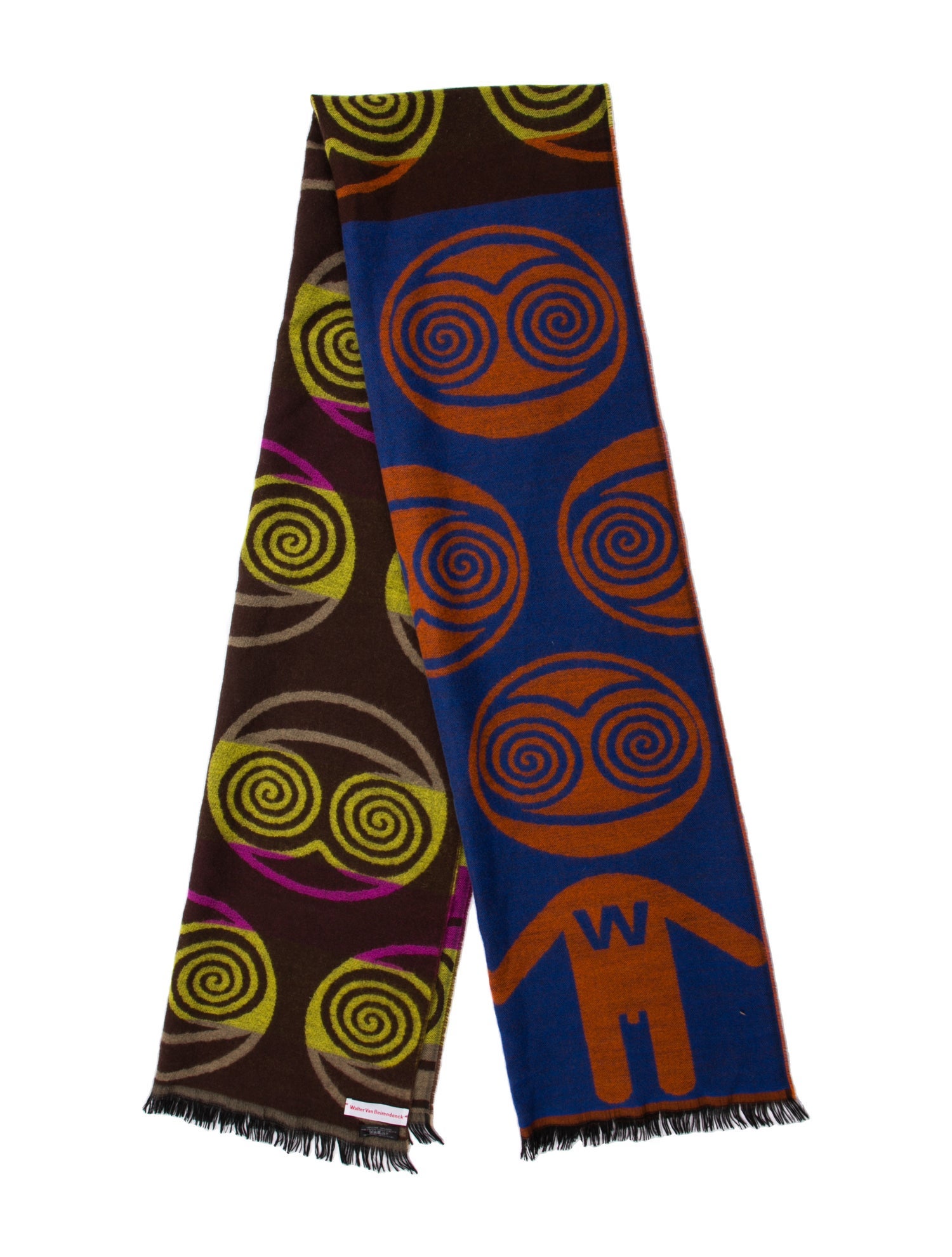 Walter Van Beirendonck Wool Printed Scarf