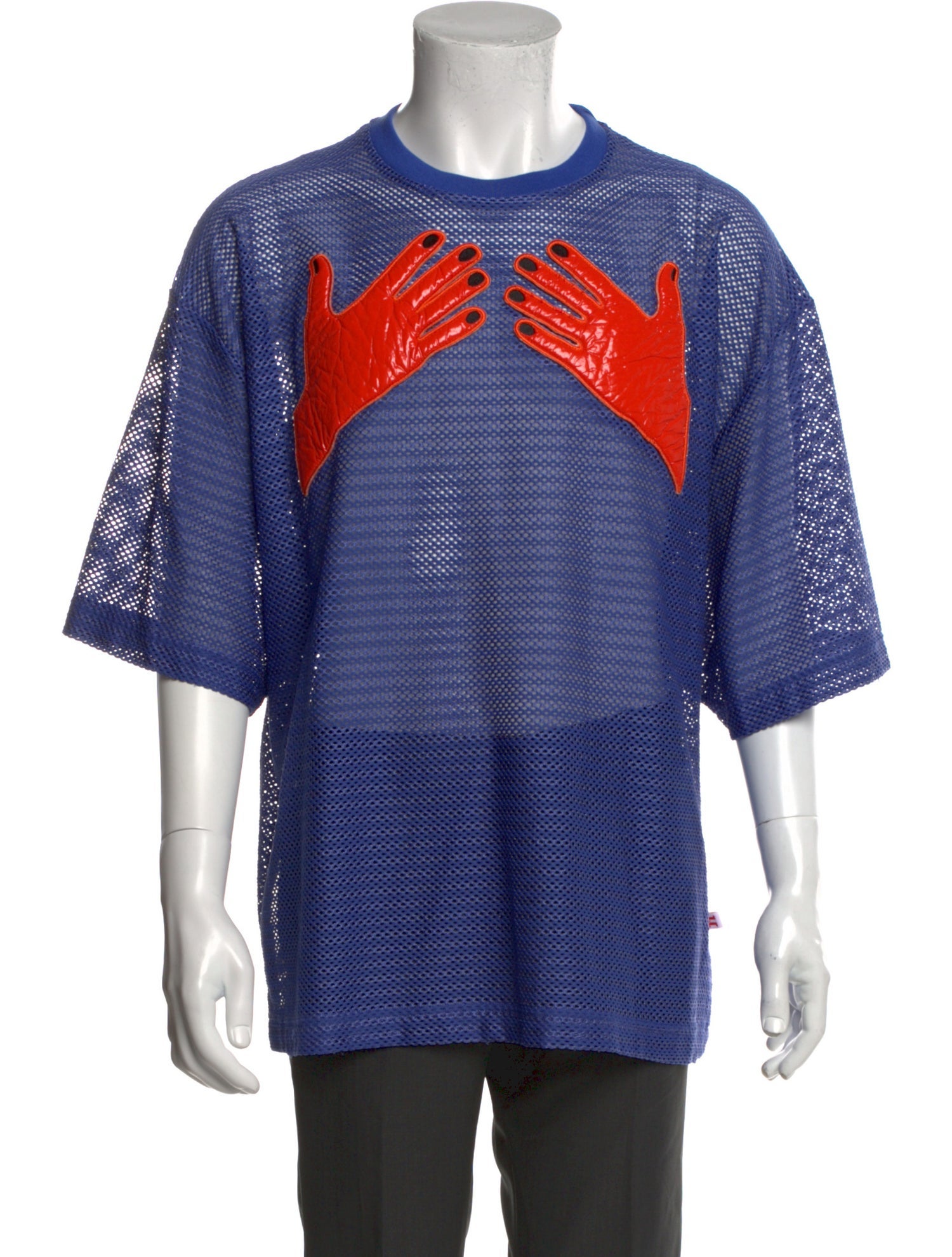 Walter Van Beirendonck Colorblock Pattern Crew Neck T-Shirt