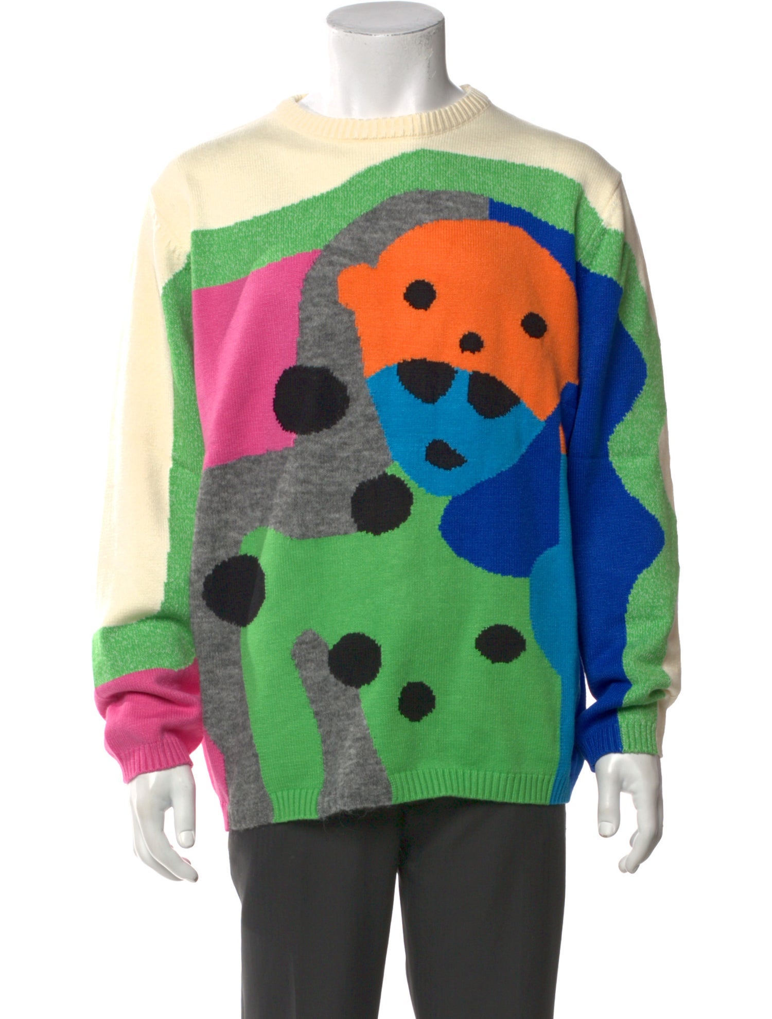 Walter Van Beirendonck Virgin Wool Printed Pullover