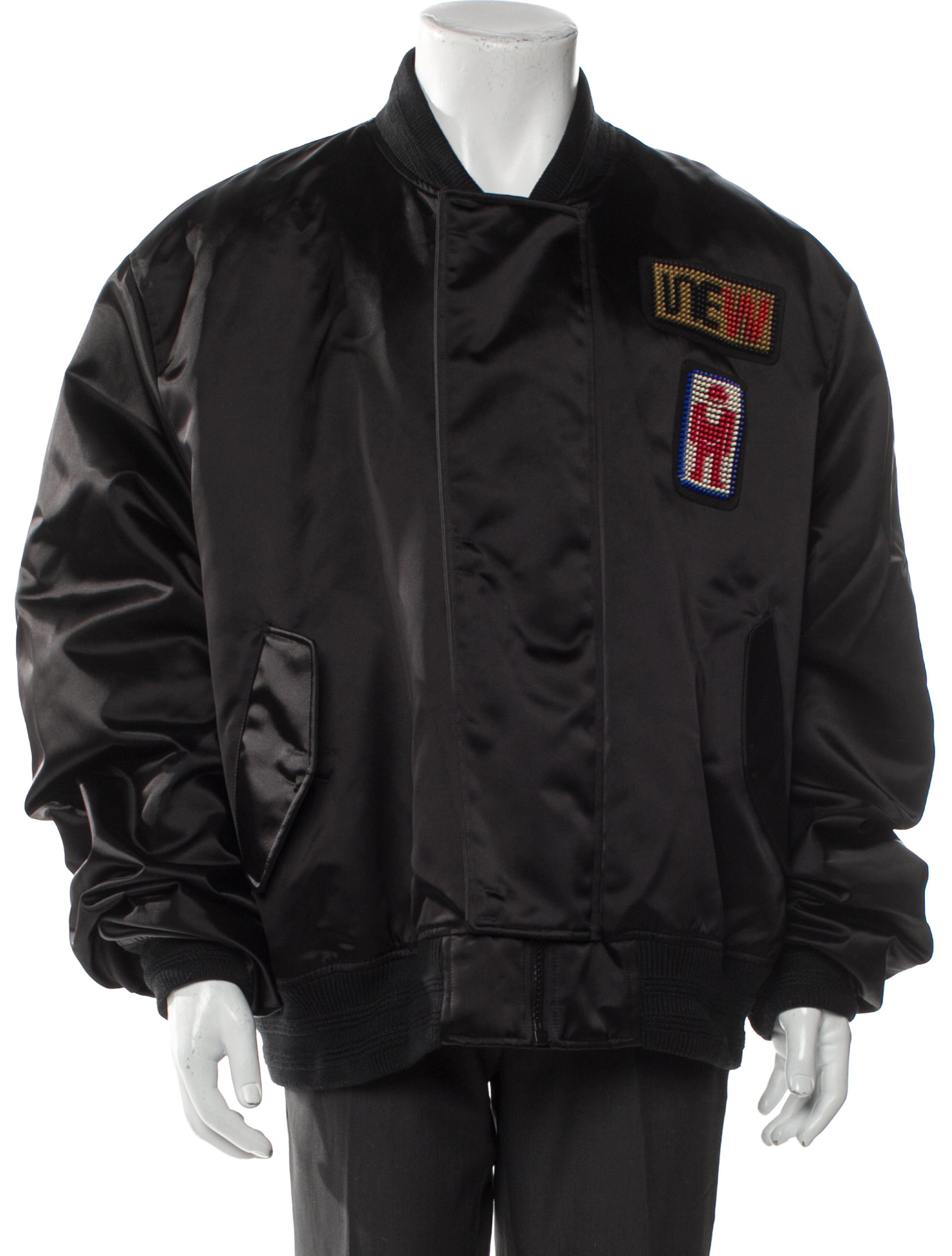 Walter Van Beirendonck Linen Graphic Print Bomber Jacket