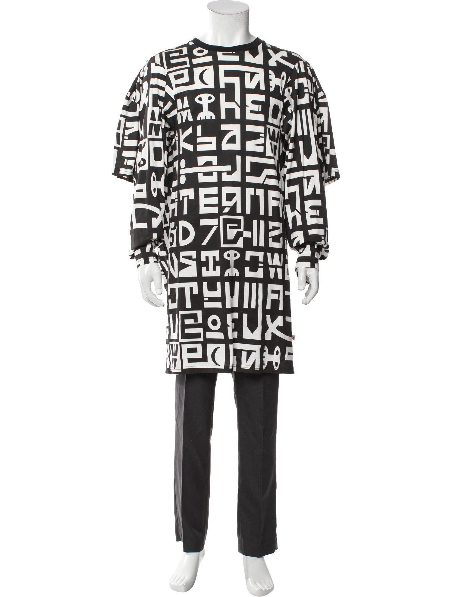 Walter Van Beirendonck Printed Crew Neck Cardigan