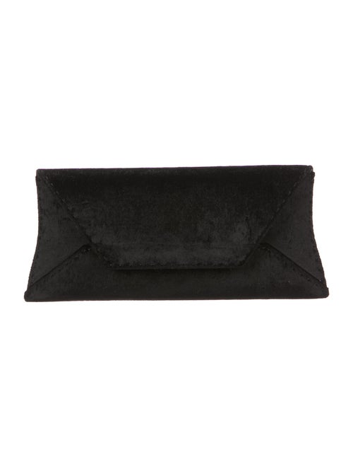 VBH Velvet Manila Clutch Black