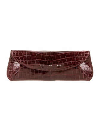 VBH Embossed Leather Clutch