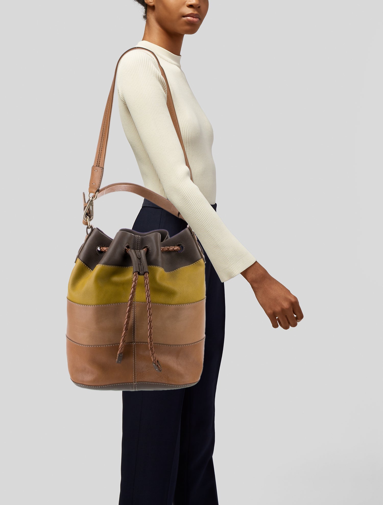 VBH Leather Bucket Bag