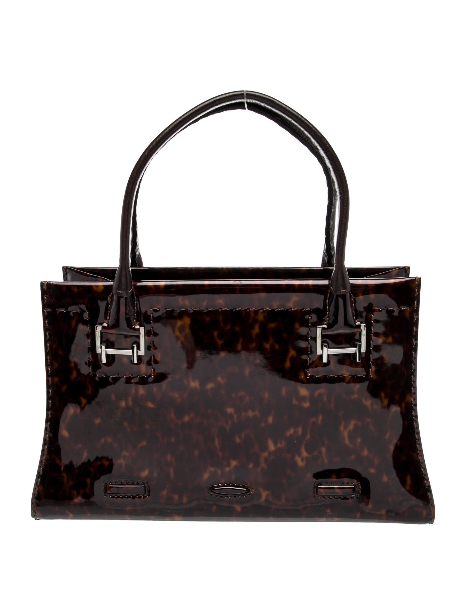 VBH Patent Leather Top Handle Bag
