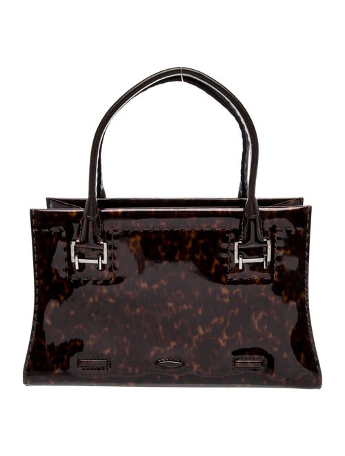 VBH Patent Leather Top Handle Bag