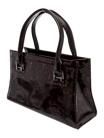 VBH Patent Leather Top Handle Bag