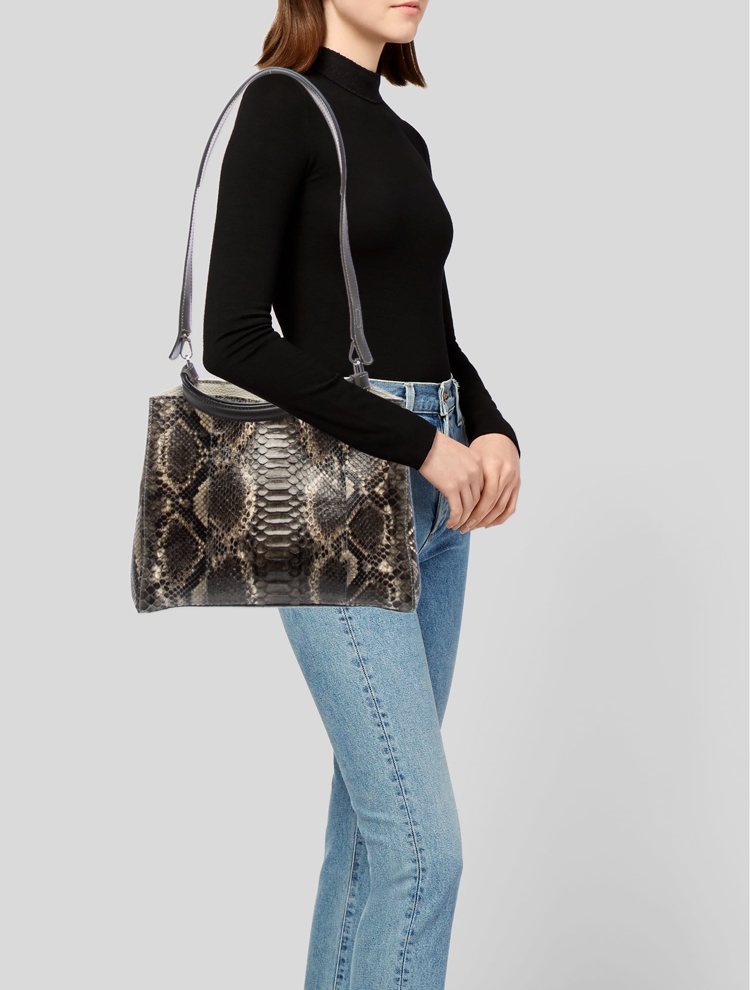 VBH Snakeskin Shoulder Bag