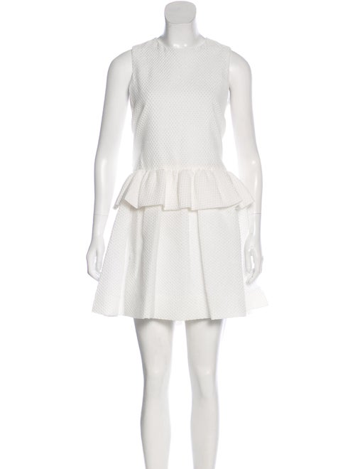 Victoria Beckham Seersucker Ruffle Dress w/ Tags