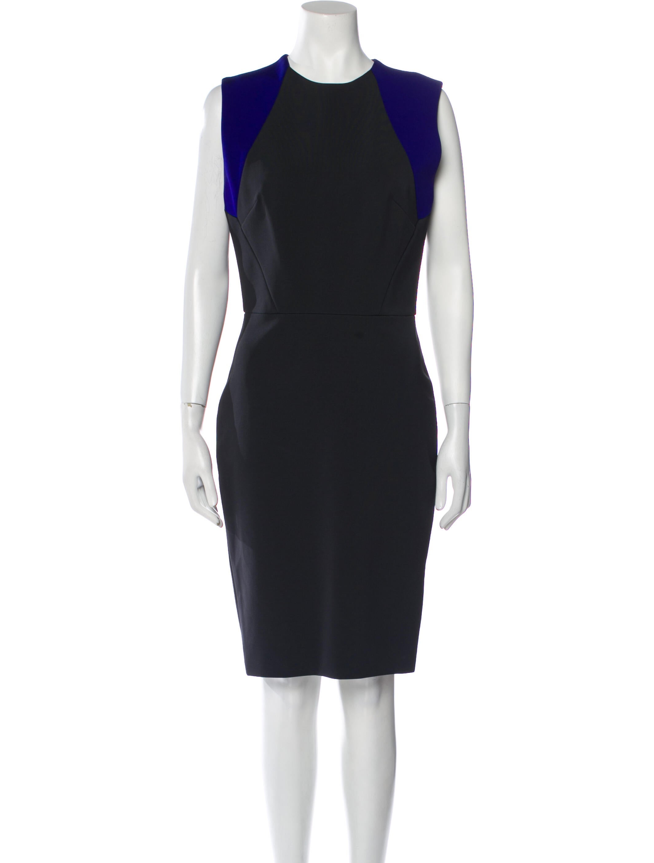 Victoria Beckham Crew Neck Knee-Length Dress