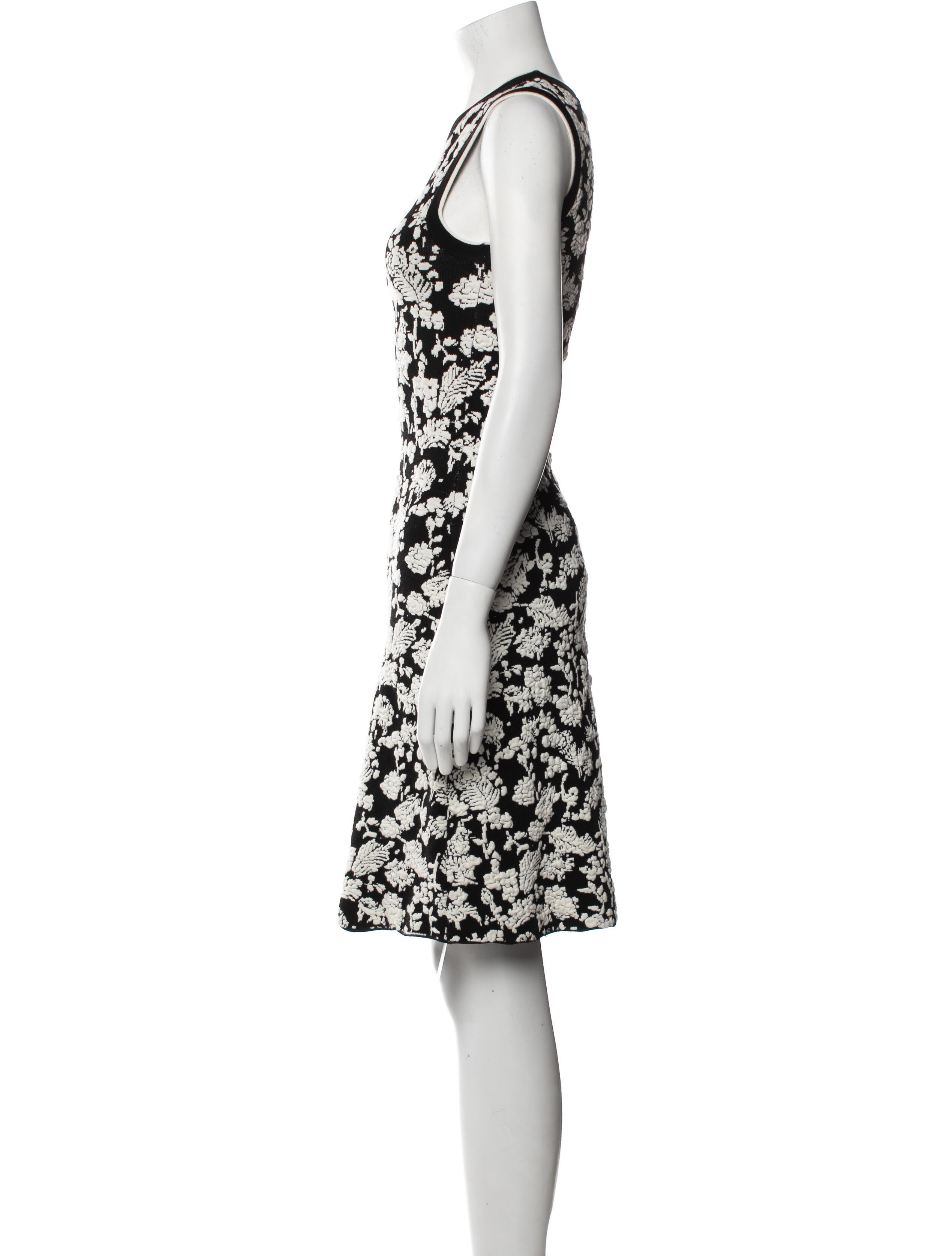 Victoria Beckham Floral Print Knee-Length Dress