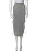 Victoria Beckham Striped Midi Length Skirt