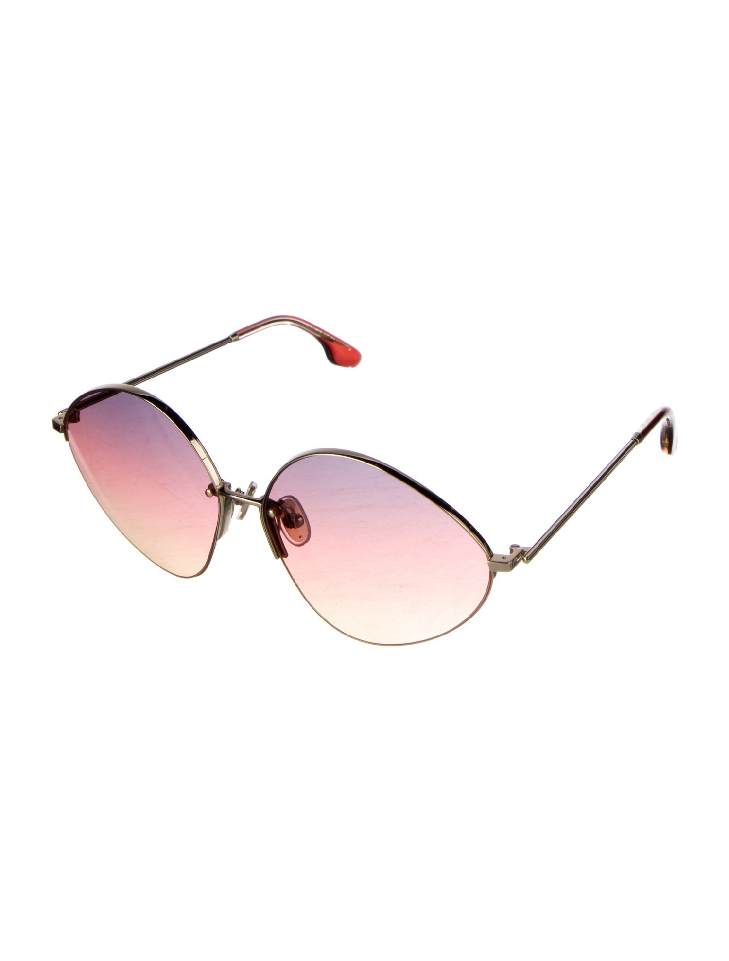 Victoria Beckham Oversize Gradient Sunglasses - Gold 