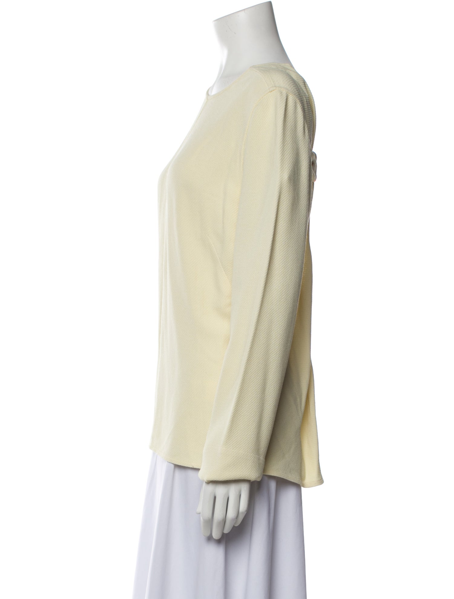 Victoria Beckham Bateau Neckline Long Sleeve Sweatshirt w/ Tags