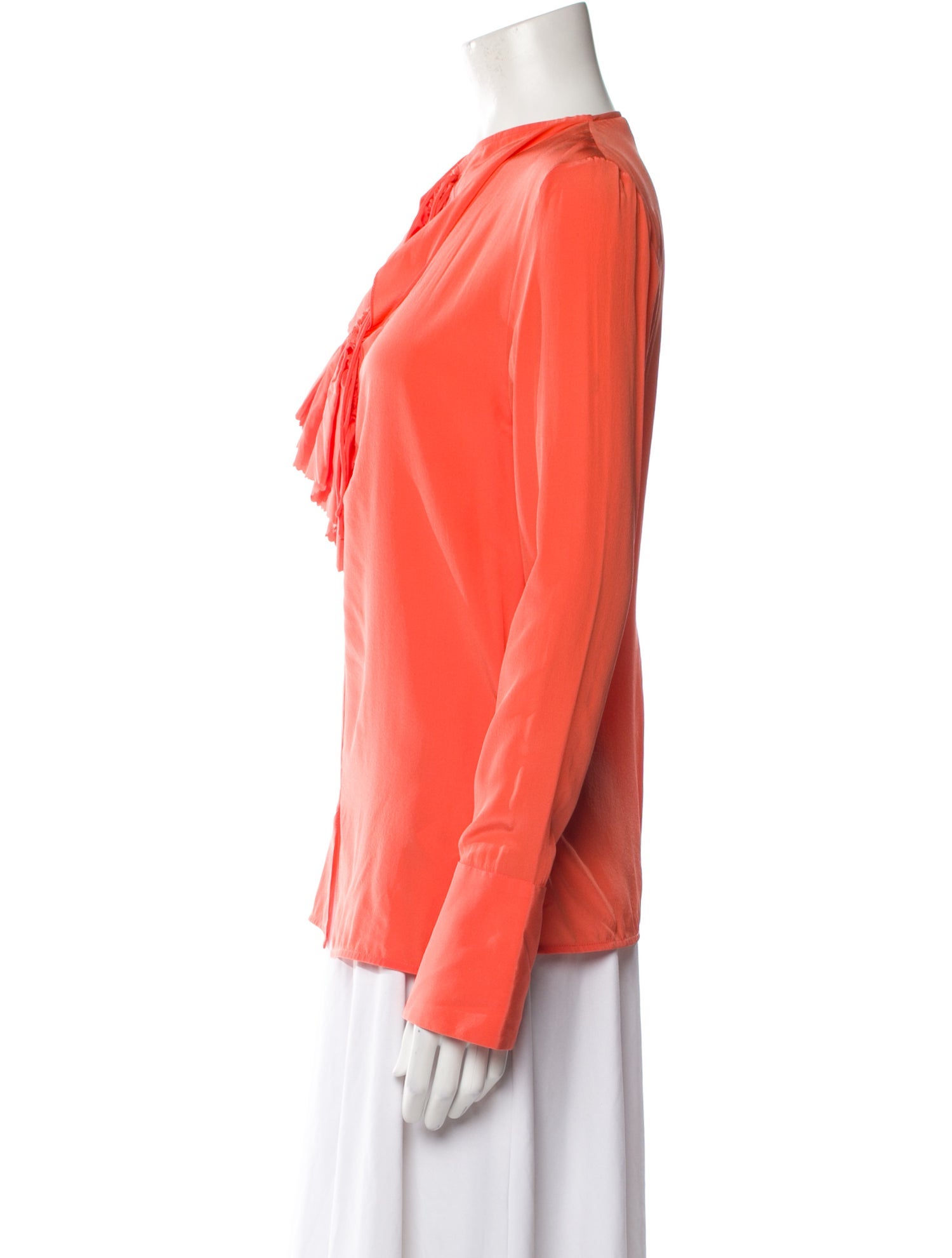 Victoria Beckham Silk V-Neck Blouse