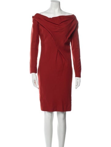 Victoria Beckham Dresses Cowl Neck Knee-Length Dress M
