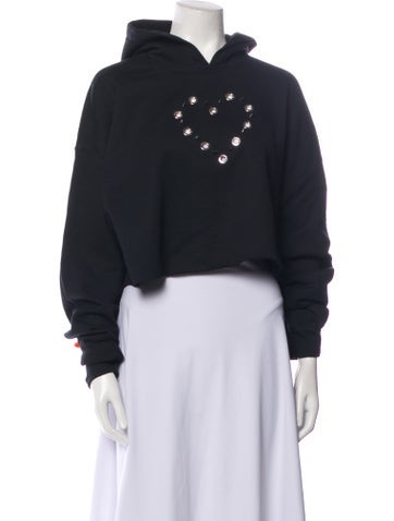 Victoria Beckham Tops Mock Neck Long Sleeve Sweatshirt L