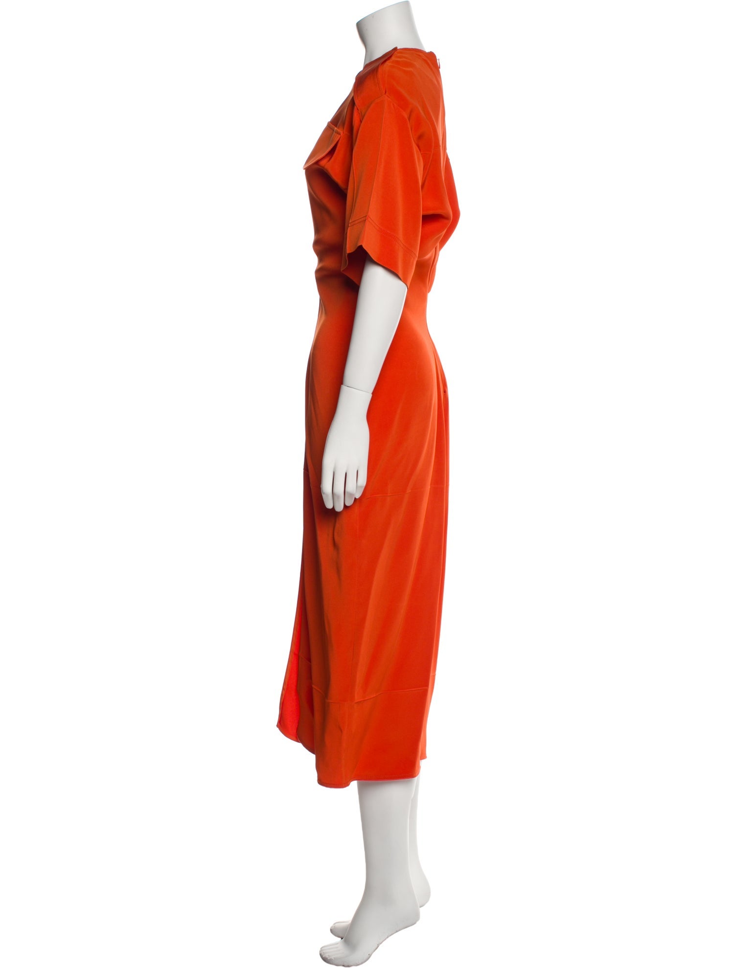 Victoria Beckham Crew Neck Long Dress
