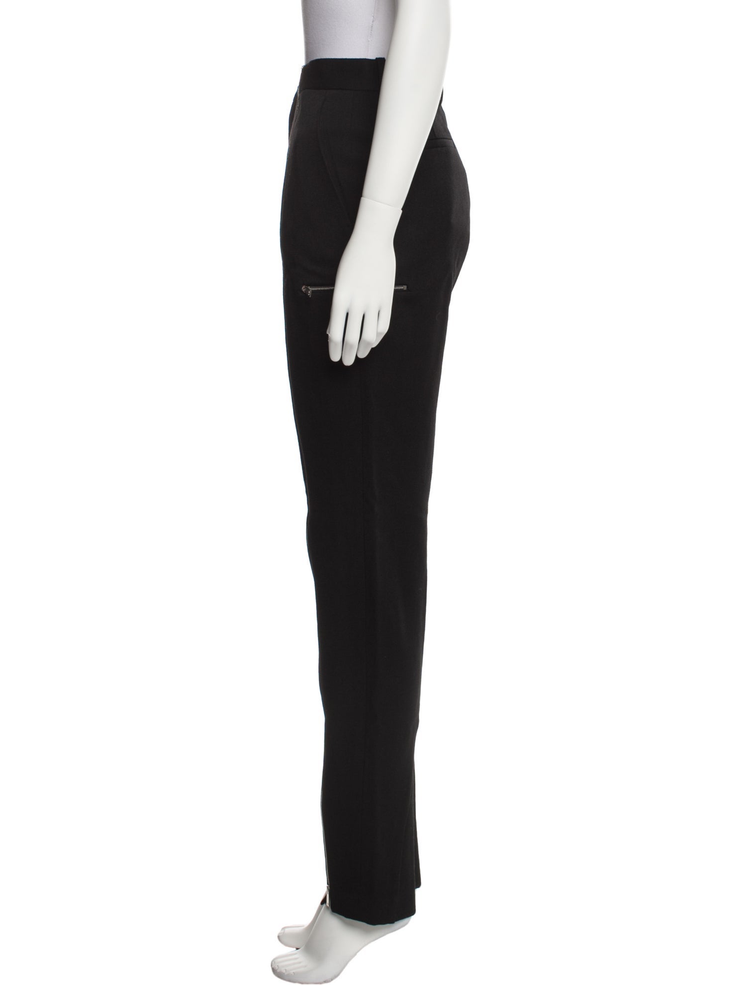 Victoria Beckham Virgin Wool Straight Leg Pants
