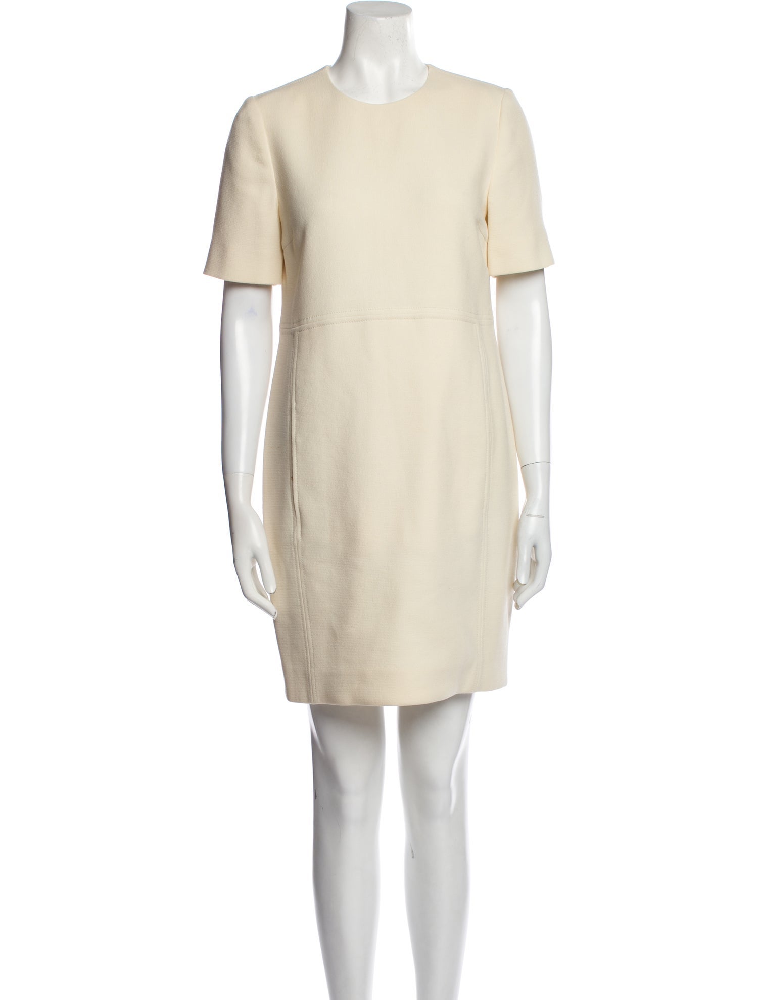 Victoria Beckham Wool Mini Dress - Neutrals Dresses, Clothing - VBK54327 |  The RealReal