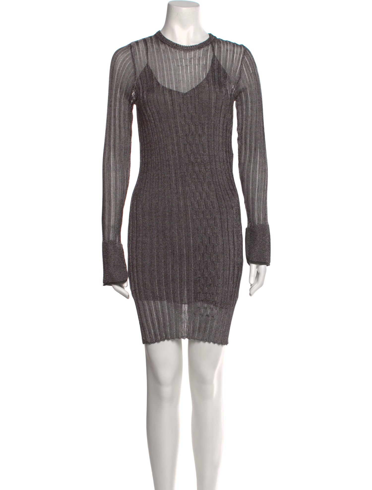 Victoria Beckham Crew Neck Knee-Length Dress