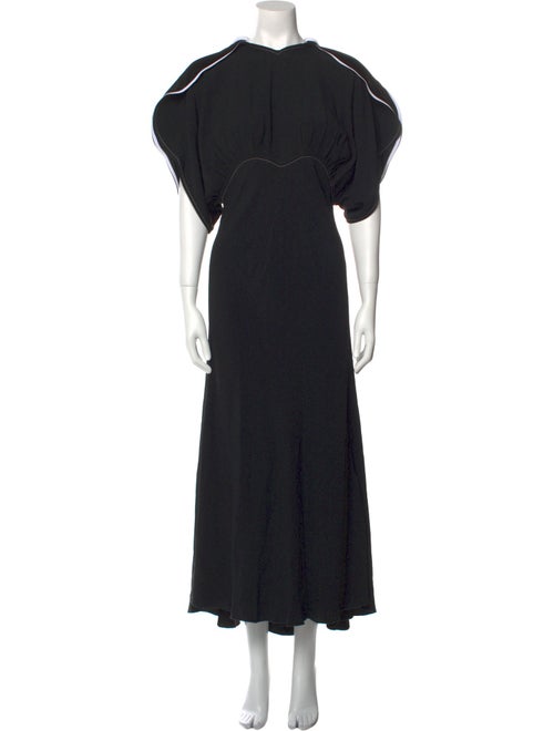 Victoria Beckham Crew Neck Long Dress