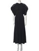 Victoria Beckham Crew Neck Long Dress