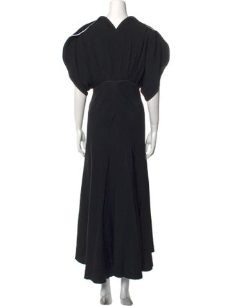 Victoria Beckham Crew Neck Long Dress