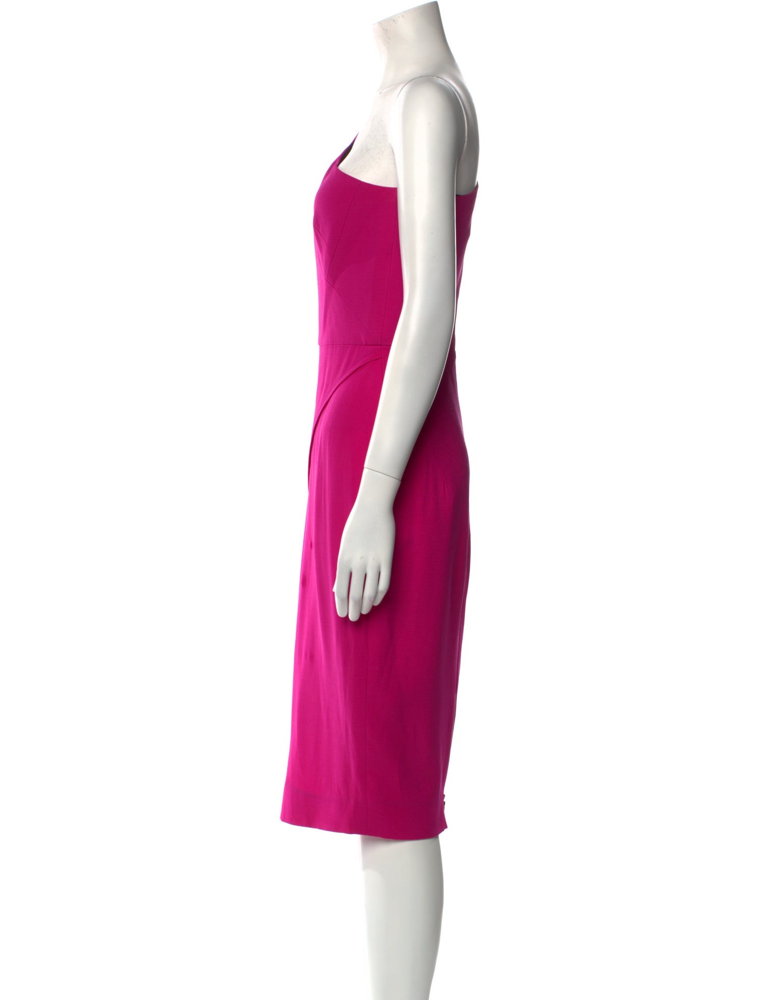 Victoria Beckham Wool Midi Length Dress