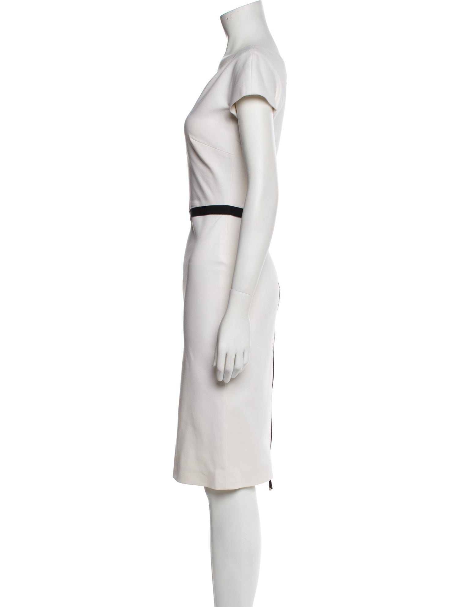 Victoria Beckham V-Neck Knee-Length Dress