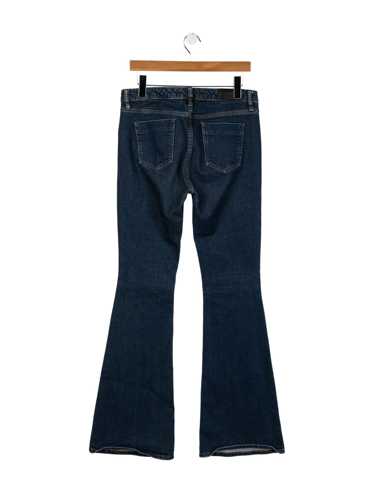 Victoria Beckham Mid-Rise Wide Leg Jeans