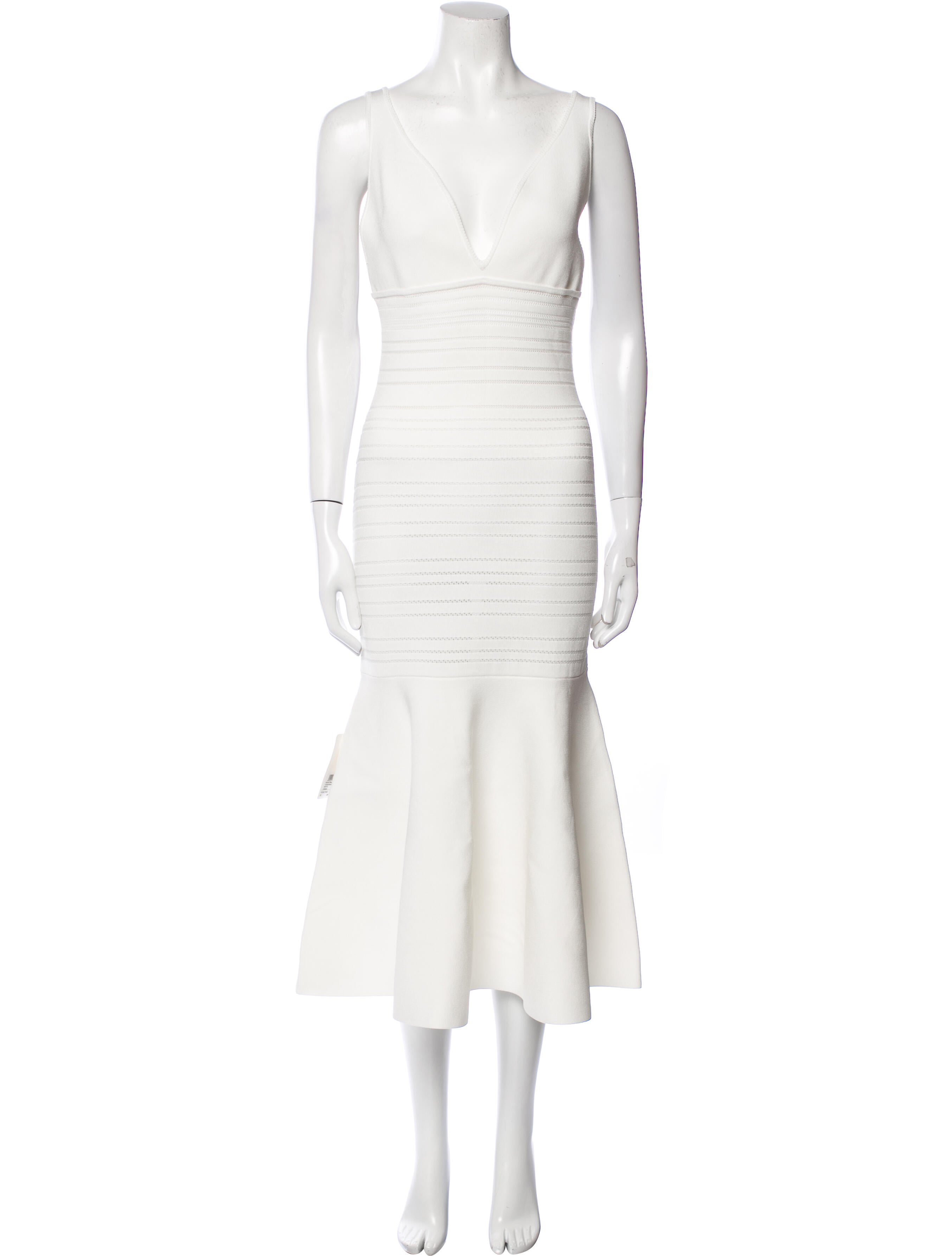 Victoria Beckham V-Neck Midi Length Dress w/ Tags