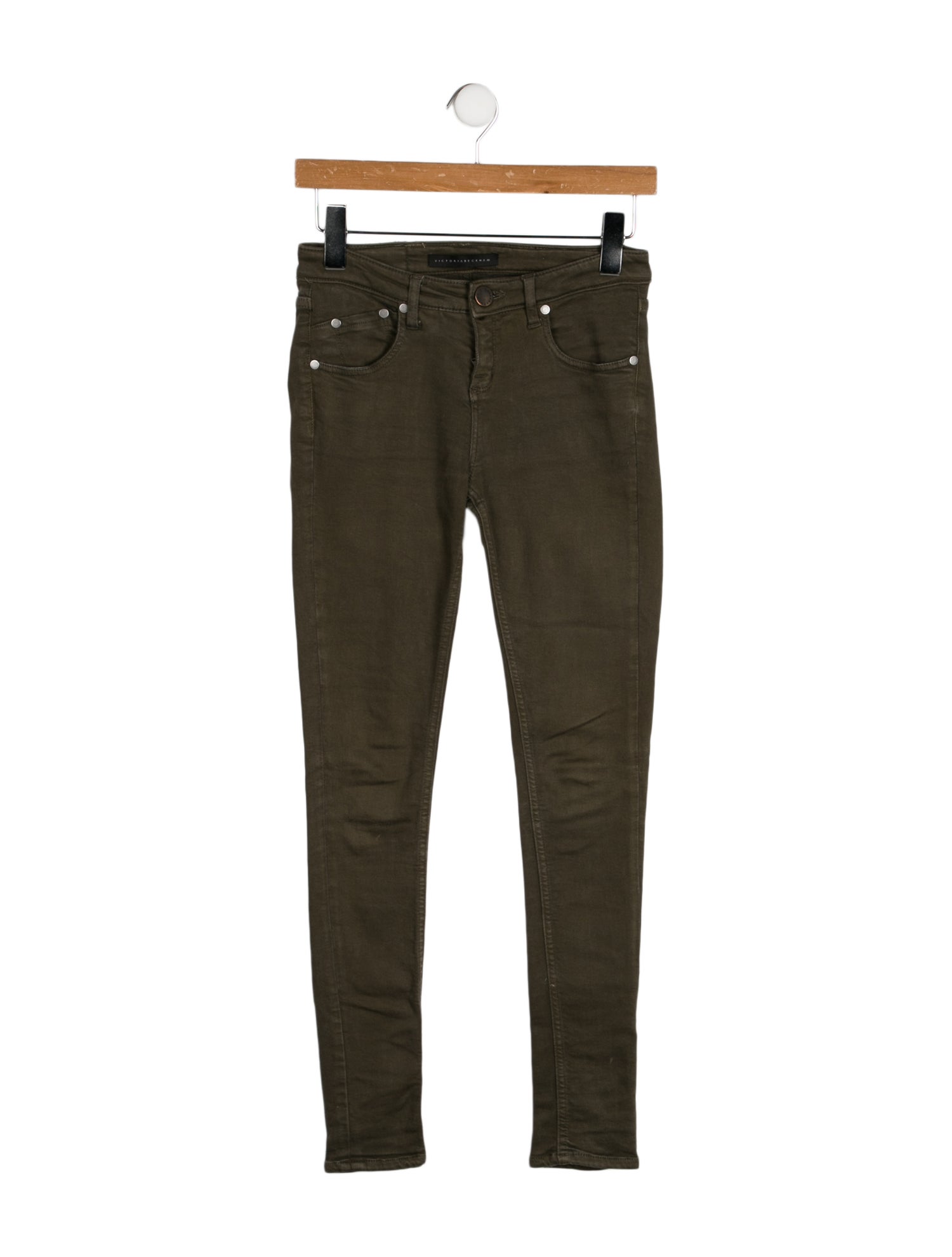 Victoria Beckham Mid-Rise Skinny Leg Jeans