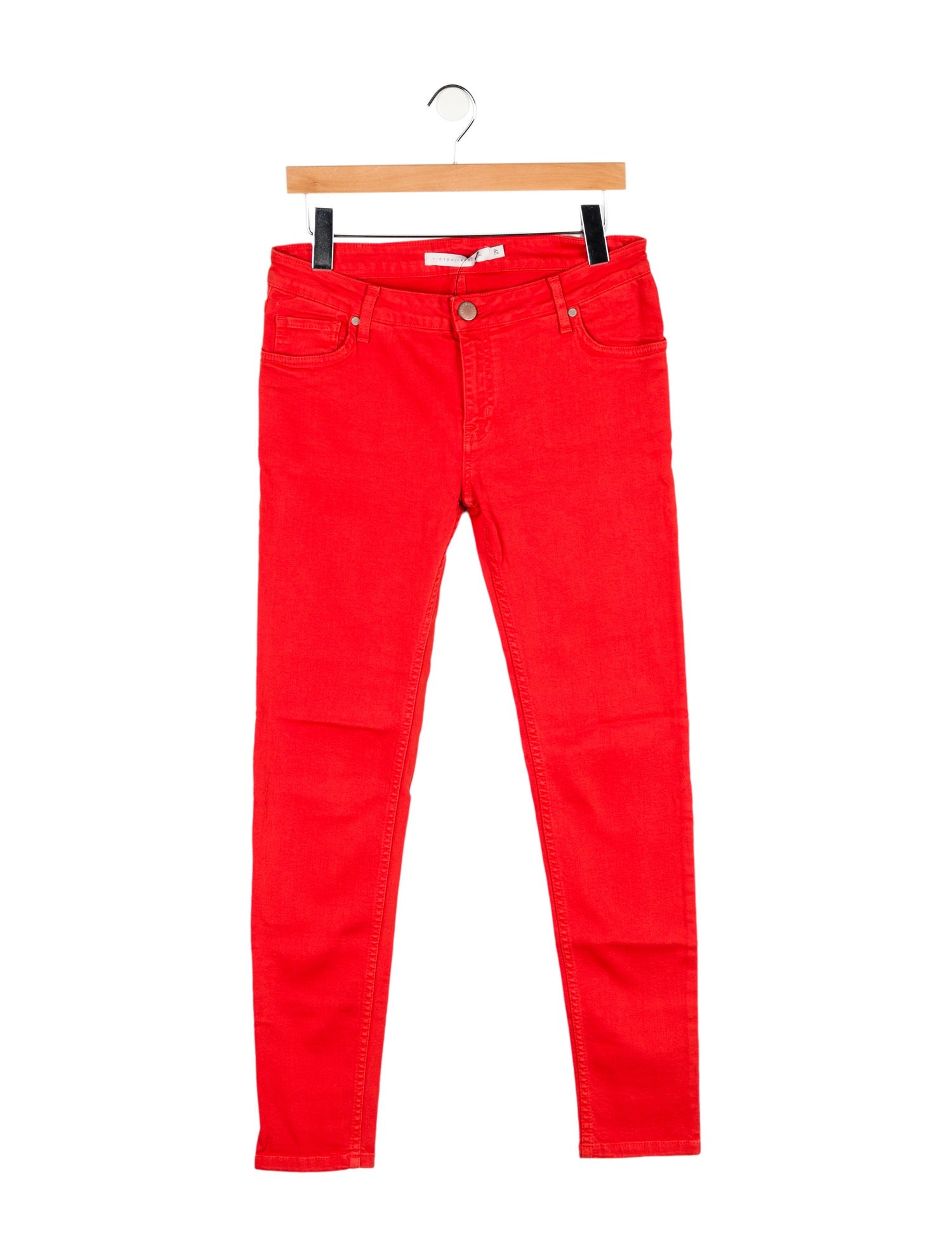 Victoria Beckham Mid-Rise Skinny Leg Jeans
