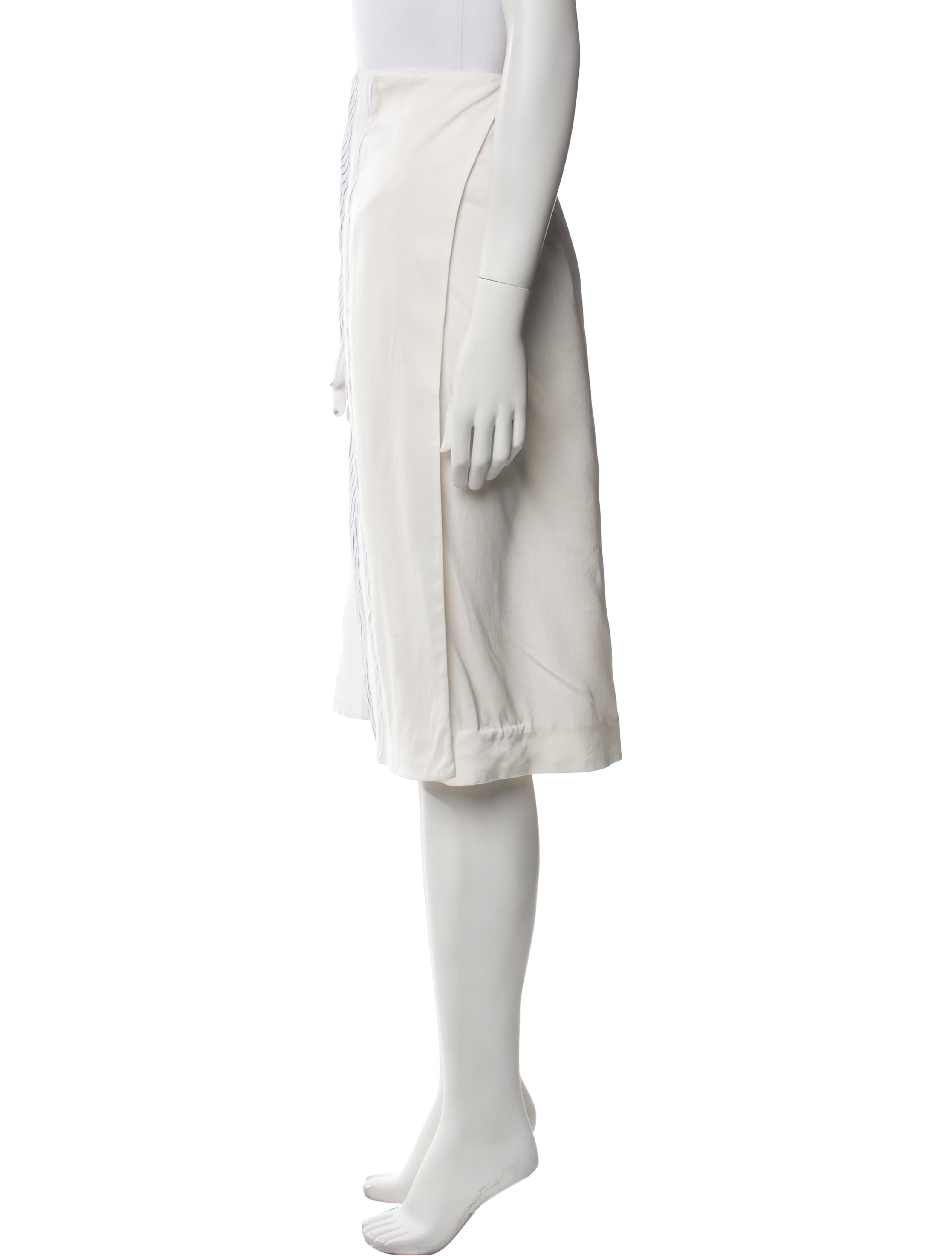 Victoria Beckham Striped Knee-Length Skirt