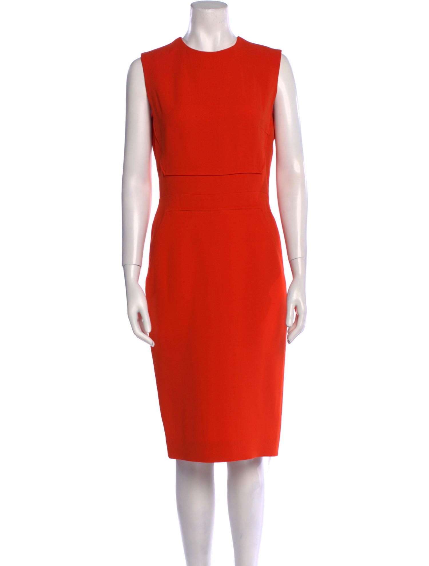 Victoria Beckham Wool Midi Length Dress