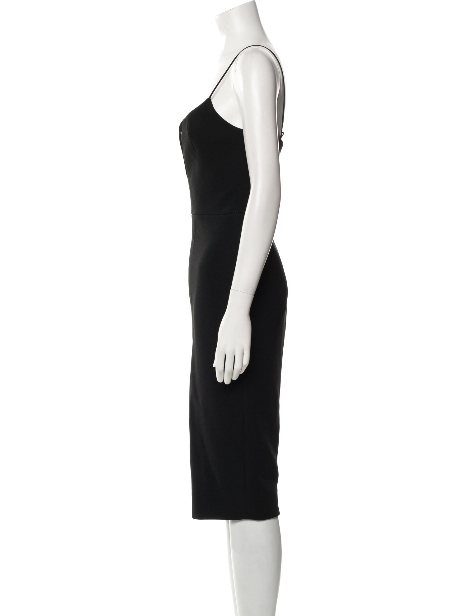 Victoria Beckham V-Neck Midi Length Dress