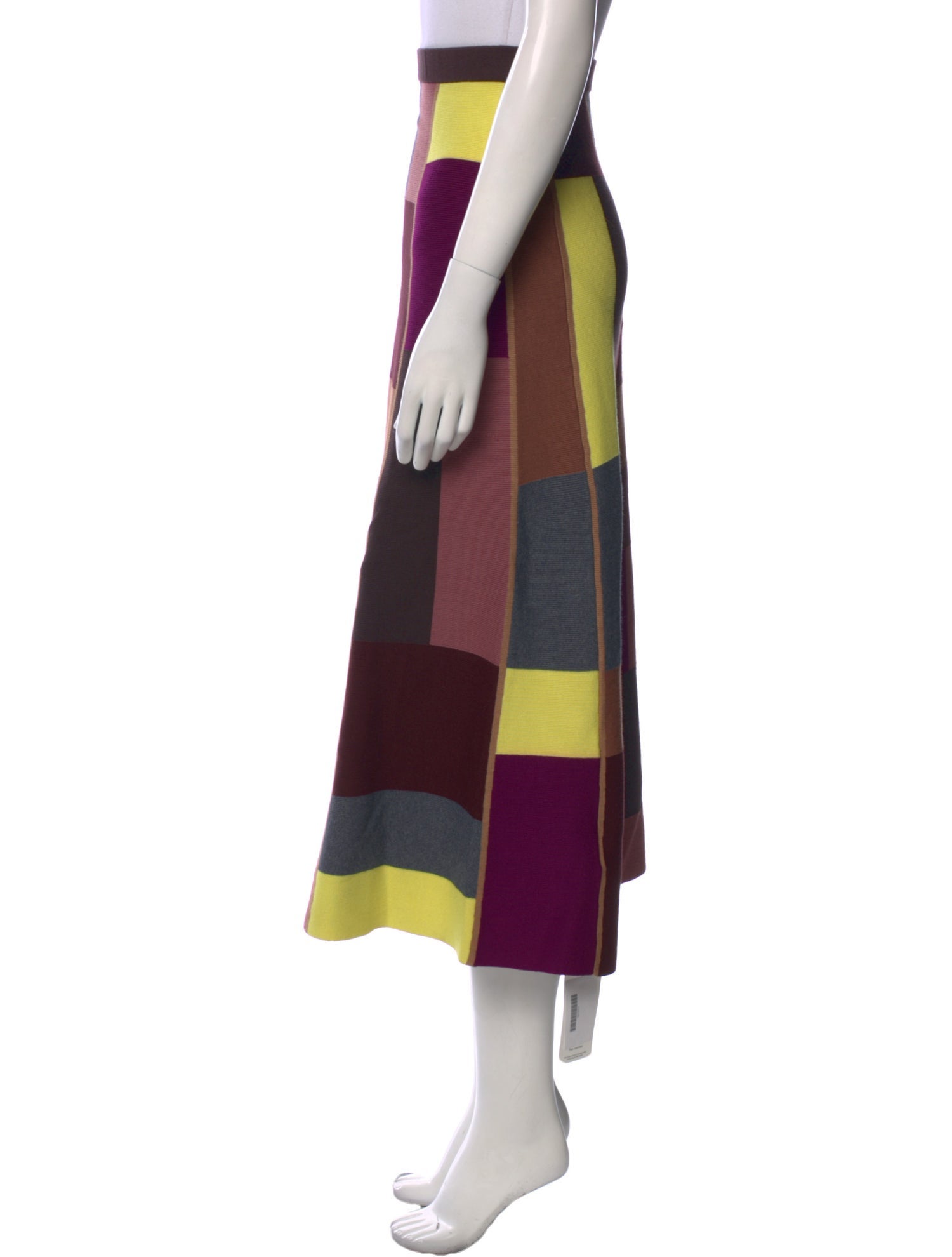 Victoria Beckham Printed Midi Length Skirt