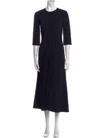 Victoria Beckham Crew Neck Long Dress