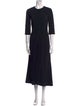 Victoria Beckham Crew Neck Long Dress