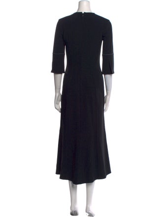 Victoria Beckham Crew Neck Long Dress