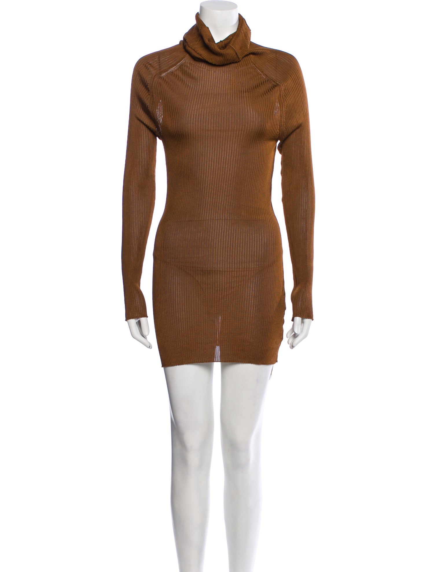 Victoria Beckham Turtleneck Midi Length Dress