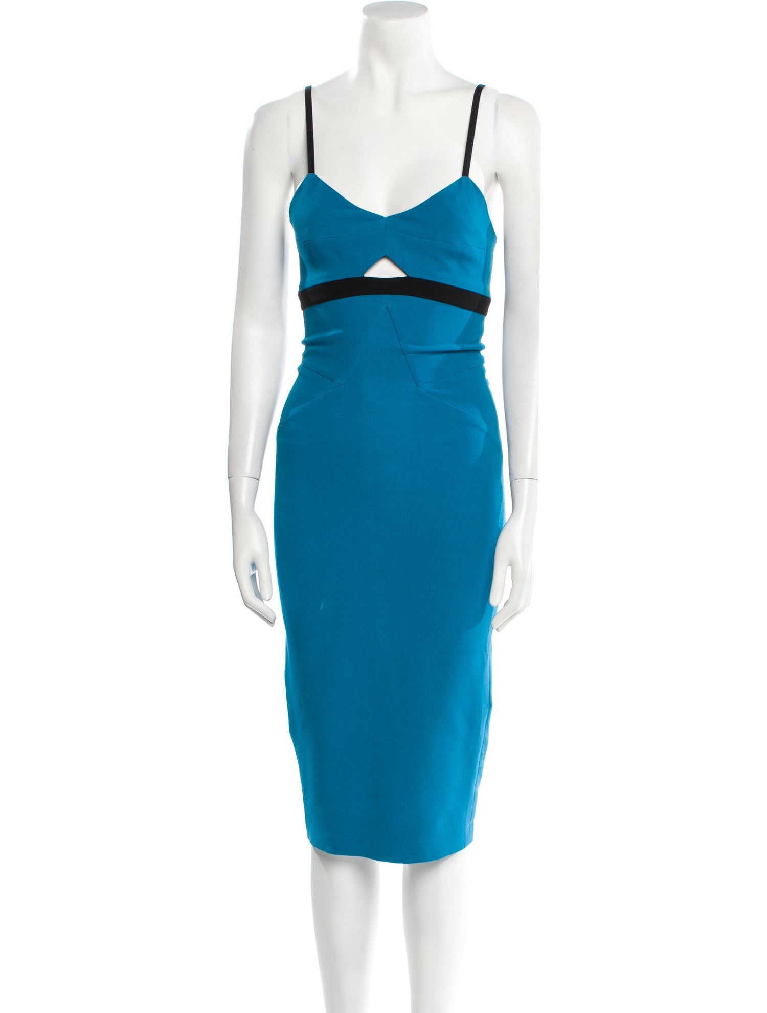 Victoria Beckham Wool Midi Length Dress