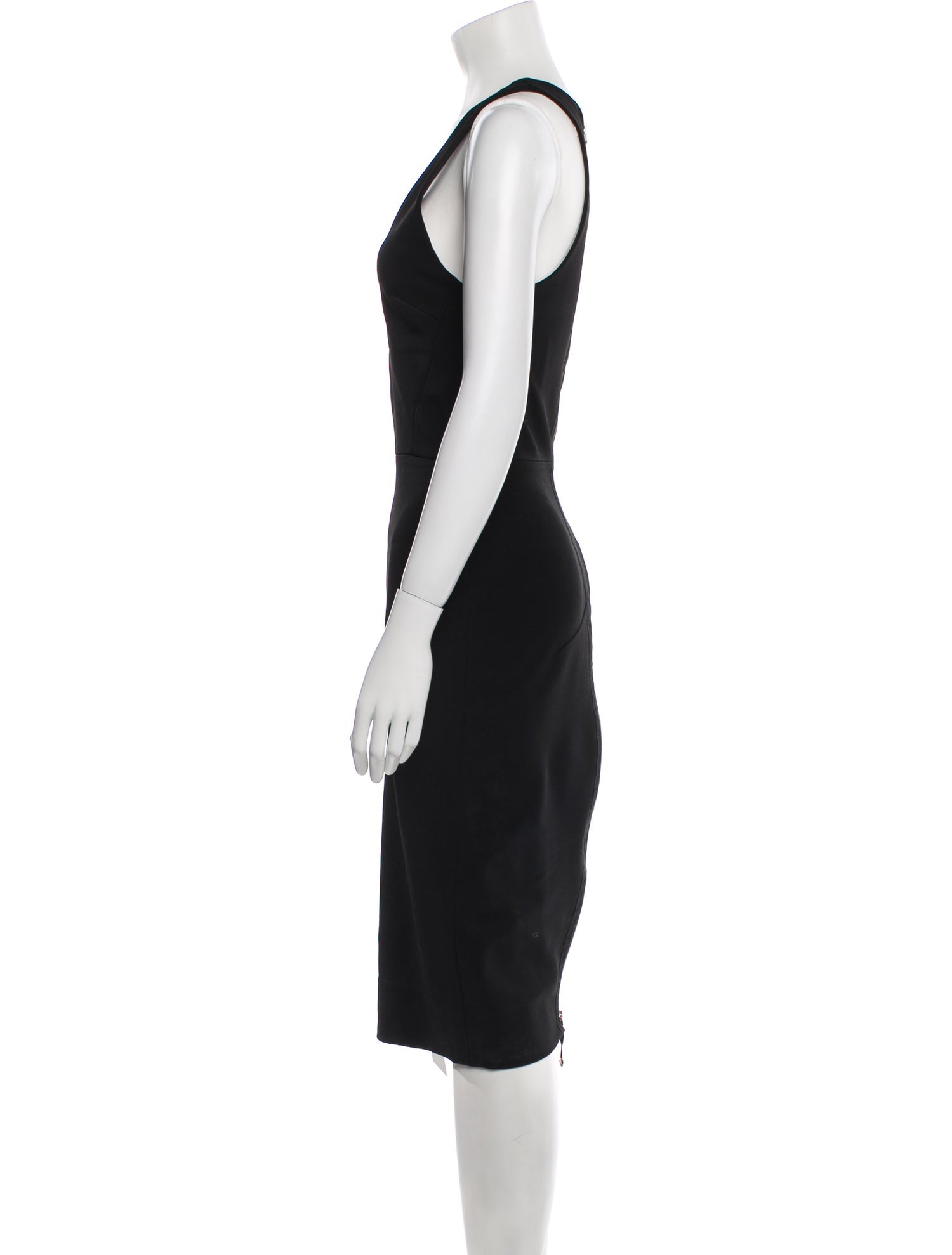 Victoria Beckham V-Neck Midi Length Dress