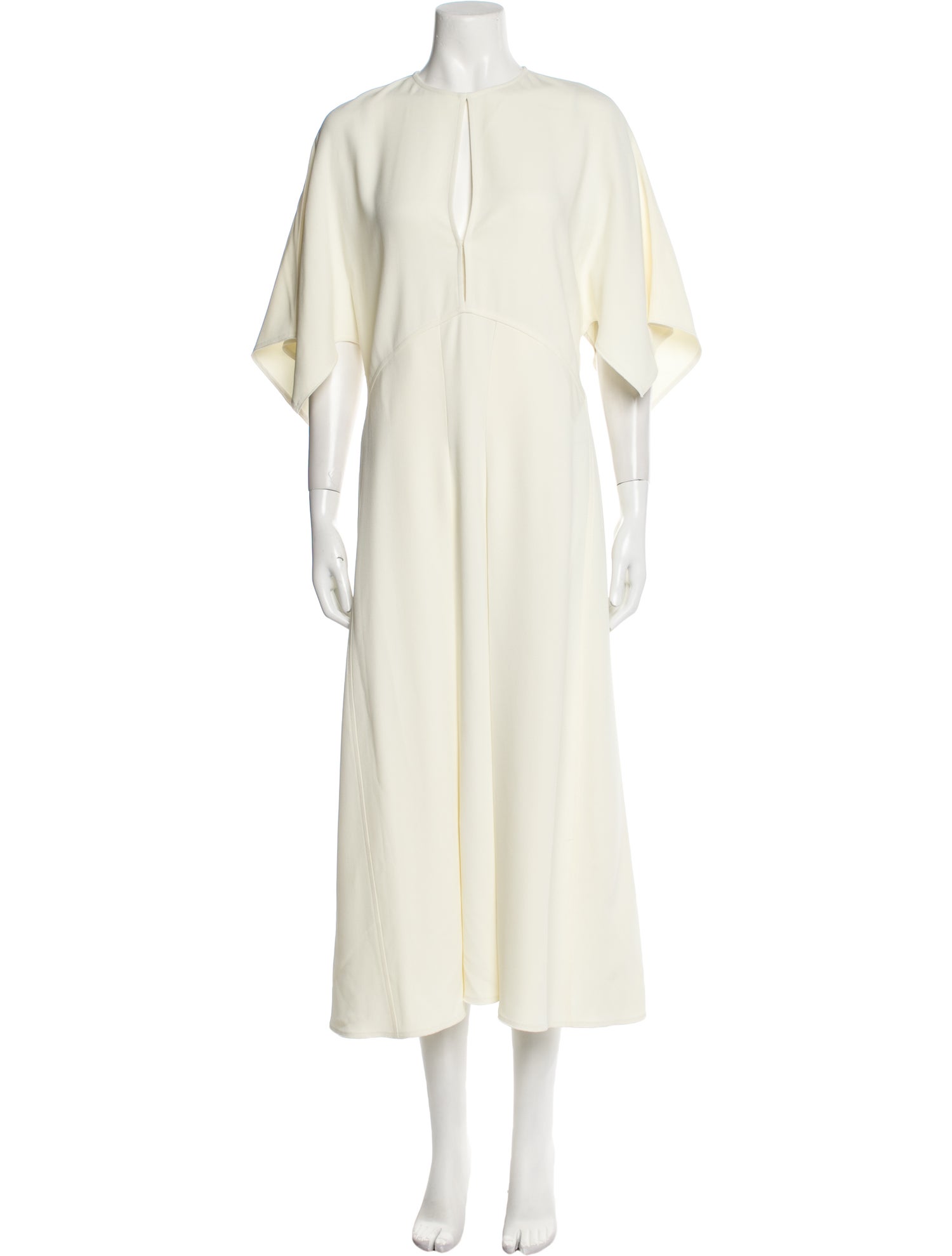 Victoria Beckham Crew Neck Long Dress