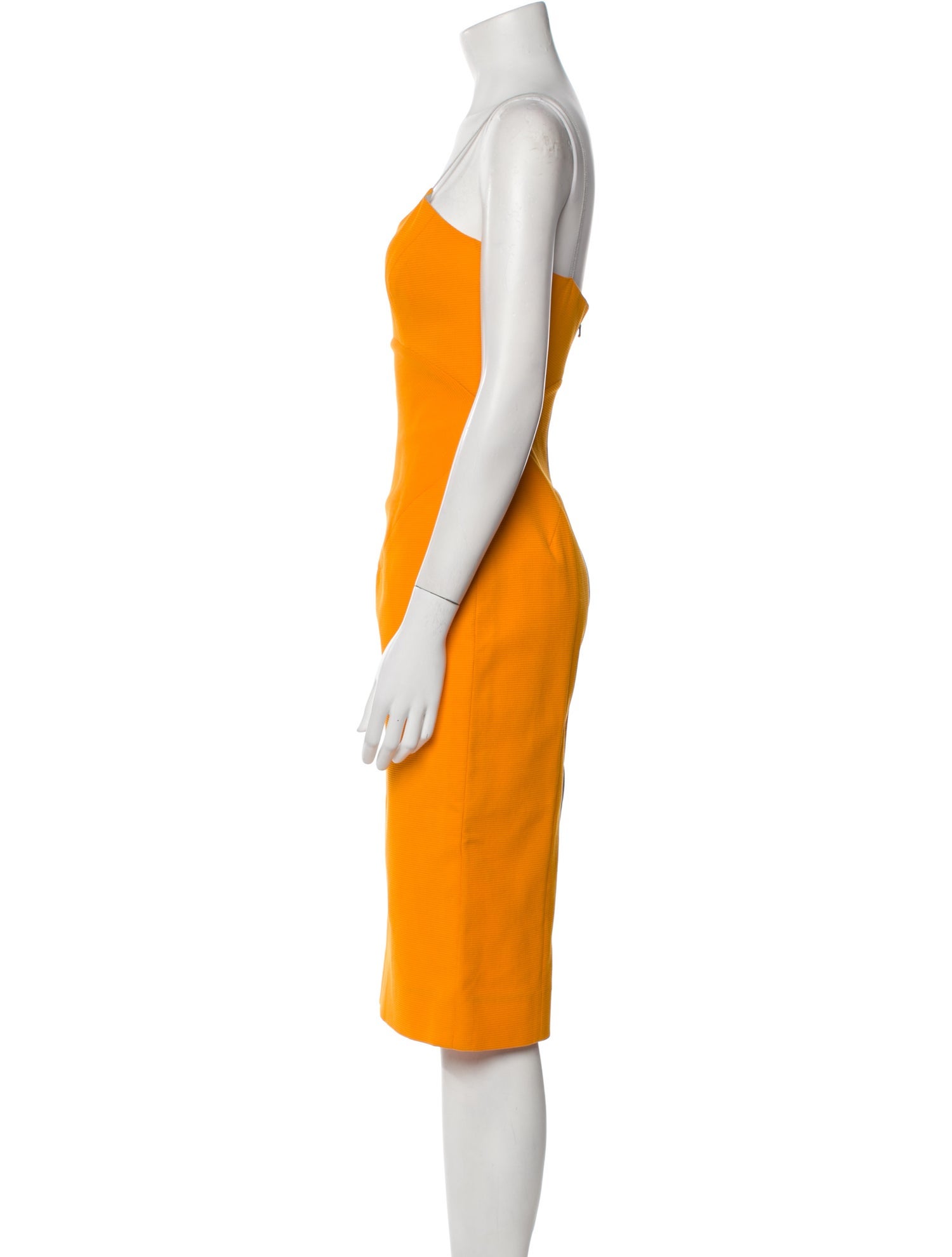 Victoria Beckham Scoop Neck Midi Length Dress