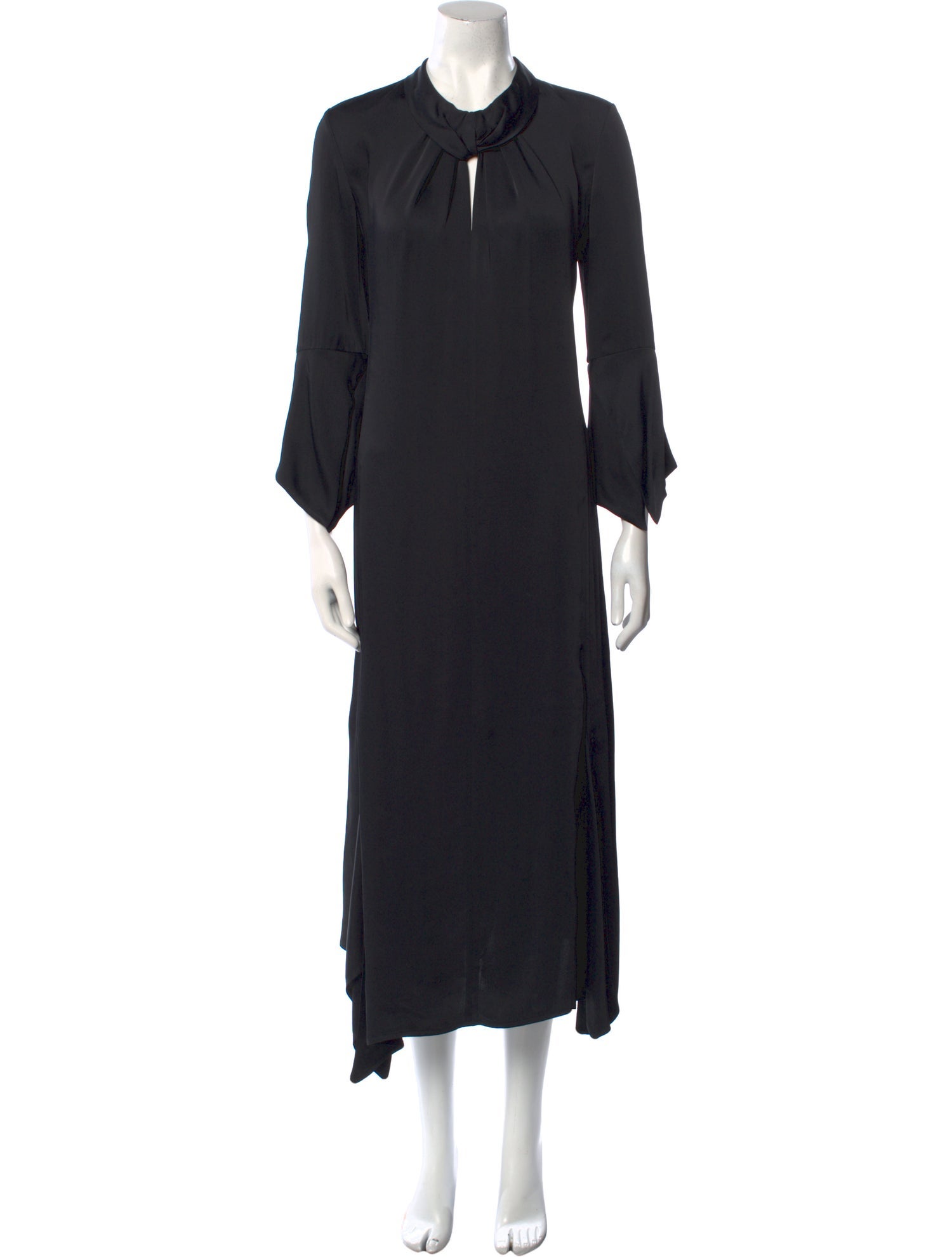Victoria Beckham Mock Neck Long Dress
